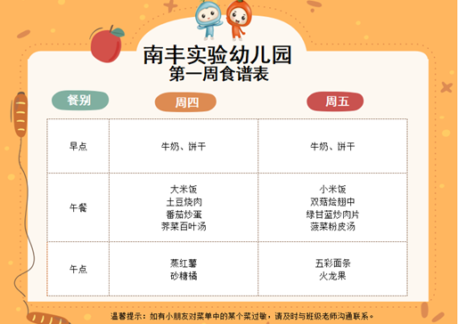 第一周食谱（3.5-3.6）